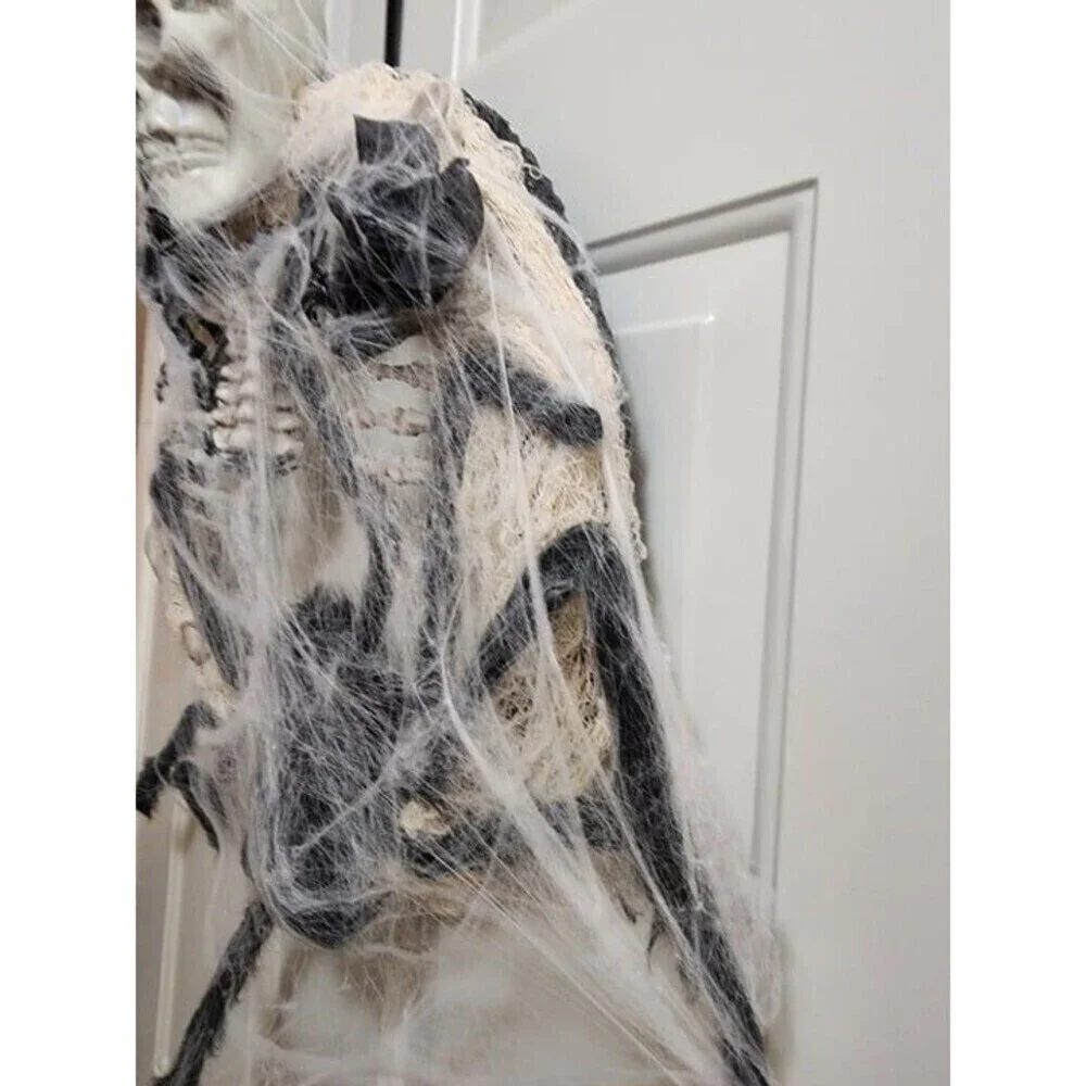Skeleton & Spider Halloween Wreath-Handmade New